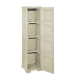 Besenschrank IN7440 Braun - Kunststoff - 164 x 43 x 40 cm