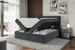 Boxspringbett CELESTIA Schwarz - Breite: 120 cm - H4