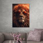 Leinwandbild Funky-Lion 70 x 105 cm