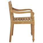 Chaise batavia Marron - 52 x 55 cm - Bois massif - Bois/Imitation