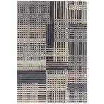 Tapis de salon moderne en laine FACET Gris - 200 x 290 cm