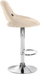 Tabouret de bar Milet Lot de 2 Crème