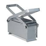 Silberfarbene Papierbrikettpresse Silber - Metall - 30 x 24 x 13 cm