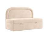 Kinder-Boxspringbett BELLAMY Beige - Tiefe: 100 cm