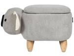 Pouf animal COALA Marron - Gris - Textile - 32 x 37 x 61 cm