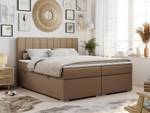 Boxspringbett ALLY Breite: 120 cm - H3 - Kunstleder