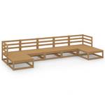 Garten-Lounge-Set (7-teilig) 3009736-1 Braun - Massivholz - Holzart/Dekor - 70 x 30 x 70 cm