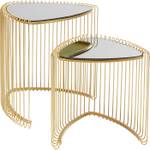 Tables d'appoint Wire II (lot de 2) Doré