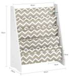 Kinderregal KMB50-HG Grau - Holzwerkstoff - 63 x 76 x 28 cm