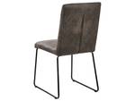 Chaise de salle à manger NEVADA Noir - Gris - Textile - 46 x 90 x 52 cm