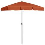 Parasol de plage 3007202 Brun rouge