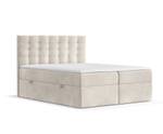 Boxspringbett Sansa Beige - Breite: 120 cm