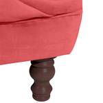 Ivette Sofa 3-Sitzer Rot - Textil - Holz teilmassiv - 253 x 80 x 100 cm