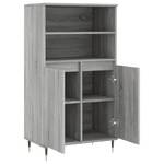 Highboard DE5448 Eiche Grau Dekor