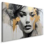 Tableau Portrait De Femme Abstraction 3D 120 x 80 x 80 cm