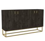 Sideboard 4 Türig Braun - Holzwerkstoff - 150 x 84 x 37 cm