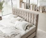 Boxspringbett Sorrento Taupe - Breite: 160 cm