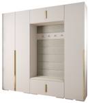 Garderobe Inova 1 Z8 Gold - Weiß - Gold