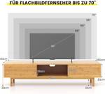 TV Schrank TH32761ZMDE Braun - Holzwerkstoff - 40 x 38 x 160 cm