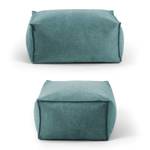 Pouf Hocker Sitzhocker Webstoff 65x45cm Blau