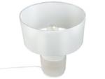 Lampe de table NAVIA Beige - Blanc - Porcelaine - 30 x 50 x 30 cm