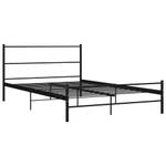 Cadre de lit 3001507 Noir - Largeur : 147 cm