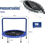 Mini Trampolin TW10006BL Blau - Kunststoff - 92 x 81 x 92 cm