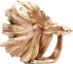 Deko Figur Betta Fish Gold - Kunststoff - 34 x 37 x 14 cm