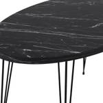 Table basse Skævinge Noir - Imitation marbre noir