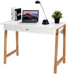 Schreibtisch Computertisch Weiß - Holzwerkstoff - 50 x 76 x 106 cm