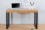 Konsolentisch OAK DESK Braun - Holzwerkstoff - Metall - Massivholz - 120 x 75 x 40 cm