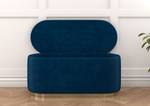 Ovaler Pouf Scarlett Marineblau