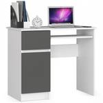 Bureau d'ordinateur Piksel gauche CLP Gris - Blanc