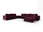 modulares U-Formsofa MIKE 8 Sitzplätze Rubinrot