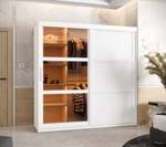 ARMOIRE À PORTES COULISSANTES DOME Largeur : 180 cm - Argenté