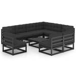 Garten-Lounge-Set (10-teilig) 3009830-2 Anthrazit - Schwarz