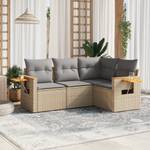 Gartensitzgruppe K1839(4-tlg) Beige - Massivholz - 69 x 62 x 62 cm