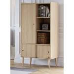 Armoire Retro Marron - Bois manufacturé - 51 x 165 x 80 cm