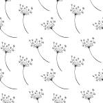 Papier Peint FLEURS Colorées Plantes Noir - Blanc - Papier - Textile - 53 x 1000 x 1000 cm