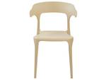 Esszimmerstuhl GUBBIO 4er Set Beige - 40 x 49 cm