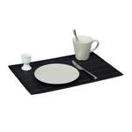 Set de table en bambou lot de 24 Noir