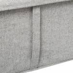 Aufbewahrungsbox mit Deckel ORGA Grau - Textil - 31 x 25 x 50 cm