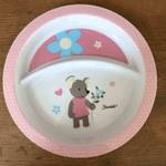 Kinderteller Tiere Pink