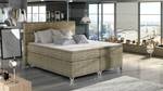 Boxspringbett ELEGANCE Beige - Breite: 140 cm