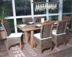 Esszimmerstuhl Savona (6er Set) Braun - Rattan - 46 x 97 x 59 cm