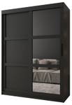 ARMOIRE À PORTES COULISSANTES MIROR Largeur : 150 cm - Noir