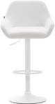 Tabouret de bar Braga Lot de 2 Blanc - Blanc