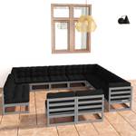 Garten-Lounge-Set (12-teilig) 3009851-2 Anthrazit - Grau