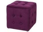 Pouf WISCONSIN Violett - Textil - 30 x 32 x 30 cm