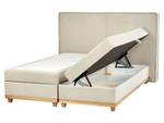 Boxspring Bett DYNASTY Beige - Creme - Eiche Hell - Breite: 180 cm